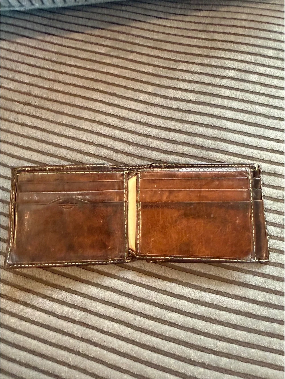 Vintage Dockers Brown Genuine Leather Men's Bi-Fold Wallet